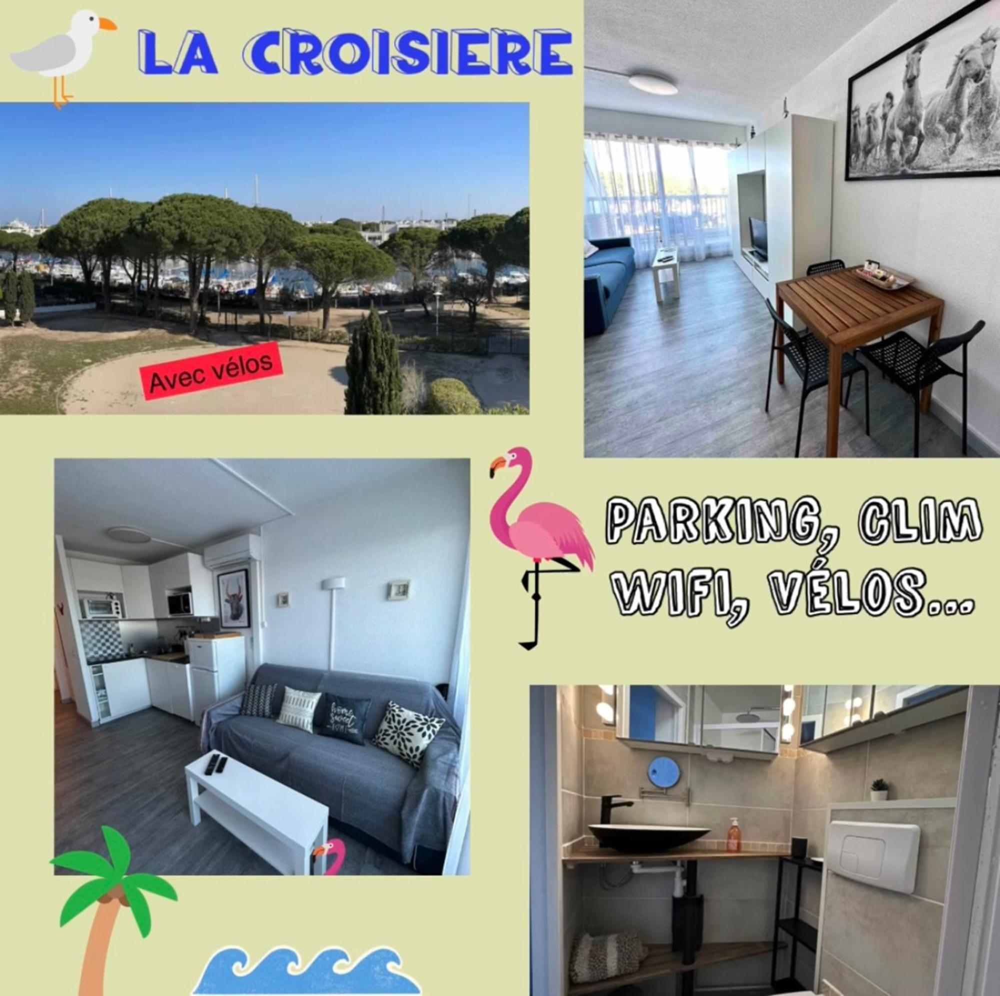 Studio Vue Port, Parking Prive, Terrasse, Clim Le Grau-du-Roi Exterior photo